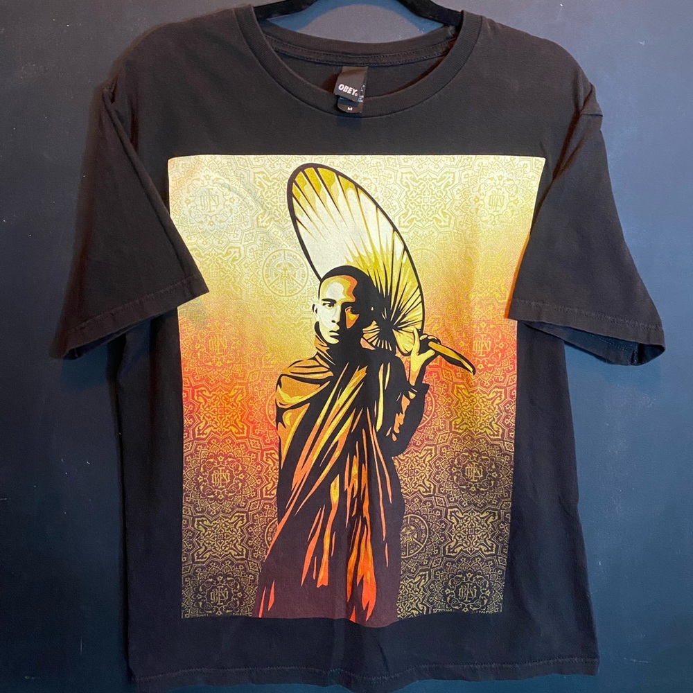 Vintage 2009 OBEY Monk in Burma 🇲🇲 Tee